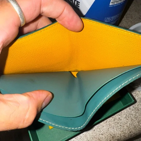 Goyard green victorie bi-fold - Picture 6 of 12